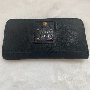Black leather Juicy Couture wallet